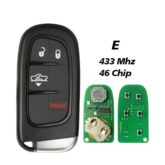 2013-2018 Dodge Ram / 4-Button Smart Key / PN: 68159656AF / GQ4-54T (AFTERMARKET)